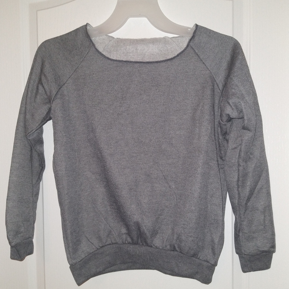 Off shoulder sweatshirt